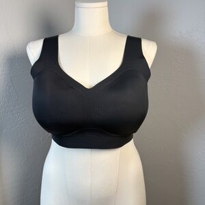 Soft Intention Black Jelly Bra Wireless Seamless Bralette Plus Size 3XL NWT